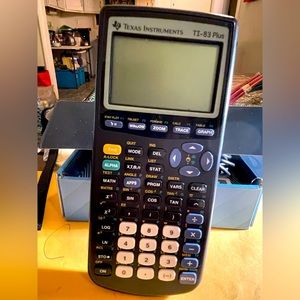 TEXAS INSTRUMENT TI-83 (PLUS) BLACK..TESTED/WORKS